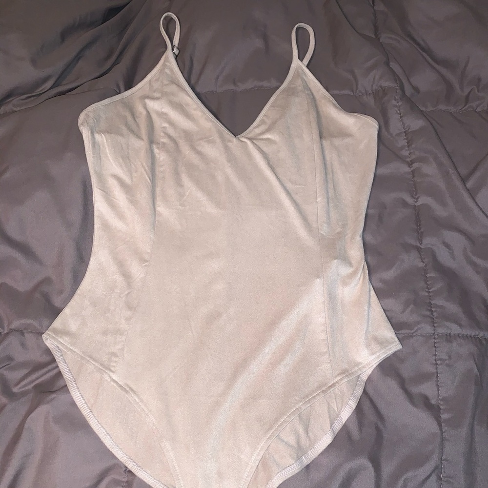 Suede BODYSUIT